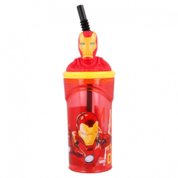 Vaso Iron Man Figura 3D 360 ML