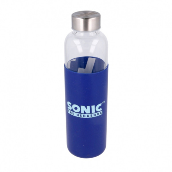 Botella de Cristal con Funda de Silicona Sonic 585 ML