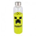 Botella de Cristal con Funda de Silicona Minecraft 585 ML