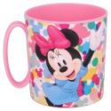 Taza Minnie Mouse Feel Good De Plástico Para Microondas 350 ML