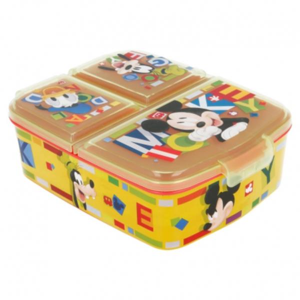 Sandwichera 3 Compartimentos Mickey Mouse Watercolors