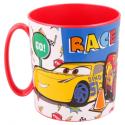 Taza Cars Lets Race De Plástico Para Microondas 350 ML