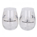 Set 2 Vasos de Cristal Minecraft 510 ML