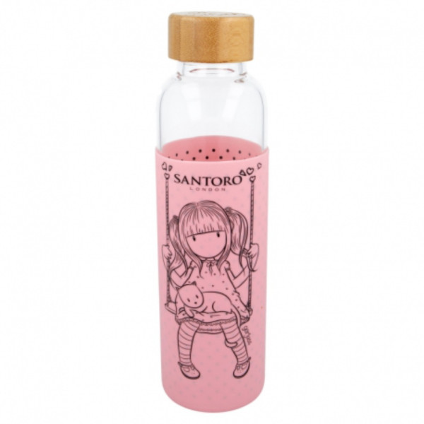 Botella de Cristal con Funda de Silicona Gorjuss 585 ML