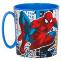 Taza Spiderman Streets de Plástico Para Microondas 350 ML