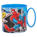 Taza Spiderman Streets de Plástico Para Microondas 265 ML