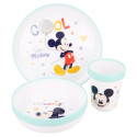 Set de Menaje Antideslizante Mickey Mouse Cool Like 3 Piezas