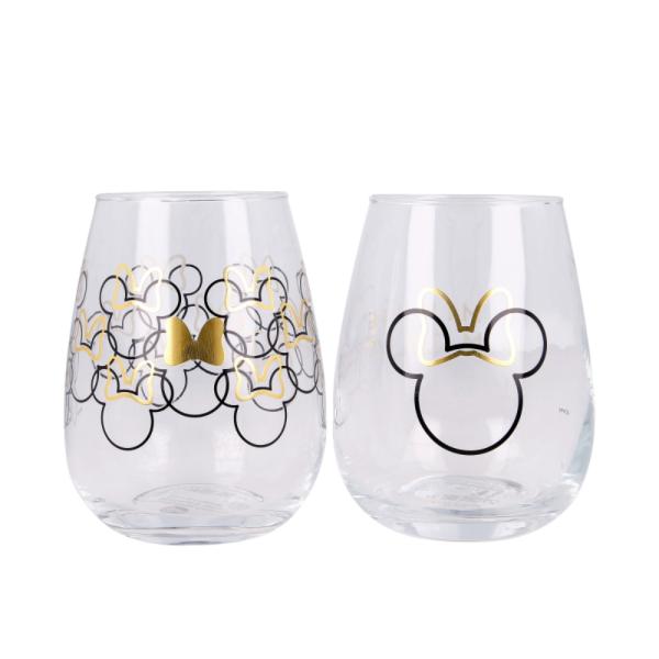 Set 2 Vasos De Cristal Minnie Mouse 510 ML