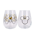 Set 2 Vasos de Cristal Minnie Mouse 510 ML