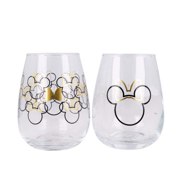 Set 2 Vasos de Cristal Minnie Mouse 510 ML