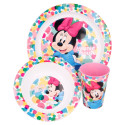 Set de Menaje Para Microondas Minnie Mouse Feel Good 3 Piezas