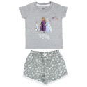 Pijama Verano Frozen 2 Niña Gris