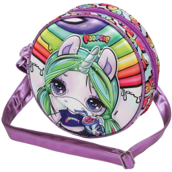 Bolso Bandolera Poopsie Arcoíris Redondo