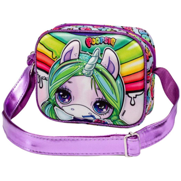 Bolso Bandolera Poopsie Arcoíris Cuadrado