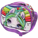 Bolsa Portaalimentos 3D con Correa Bandolera Poopsie Rainbow