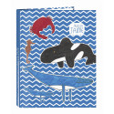 Carpeta de 4 Anillas Algo de Jaime Ocean A4 con Hojas Cuadriculadas