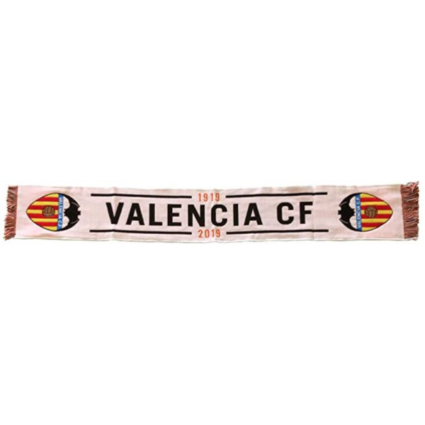 Bufanda Valencia CF Blanco 100 Aniversario