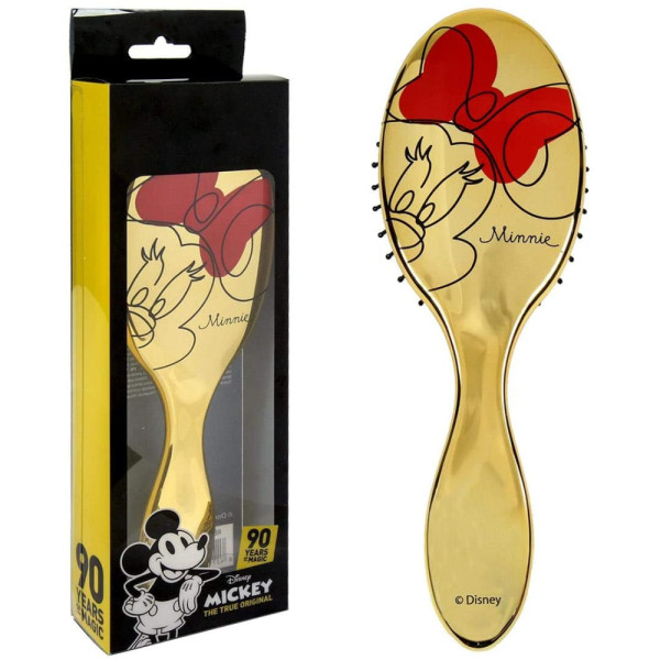 Cepillo Para El Pelo Minnie Mouse Dorado