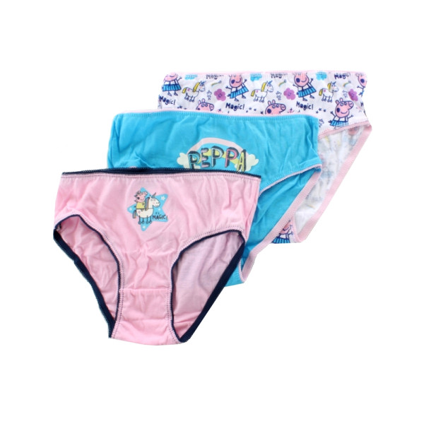 Pack 3 Braguitas Peppa Pig Unicorn