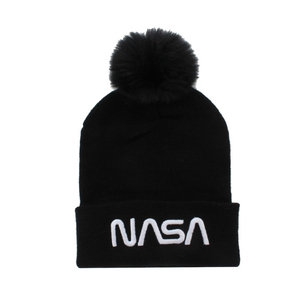 Gorro con Pompón Nasa Negro Niña