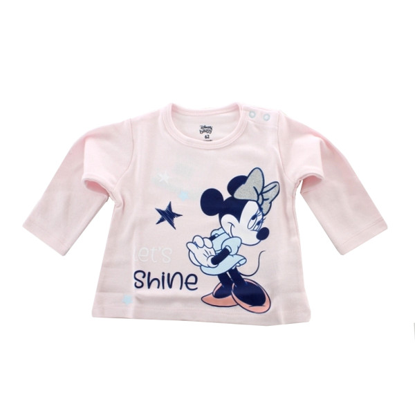 Camiseta de Manga Larga Minnie Mouse Lets Shine Bebé