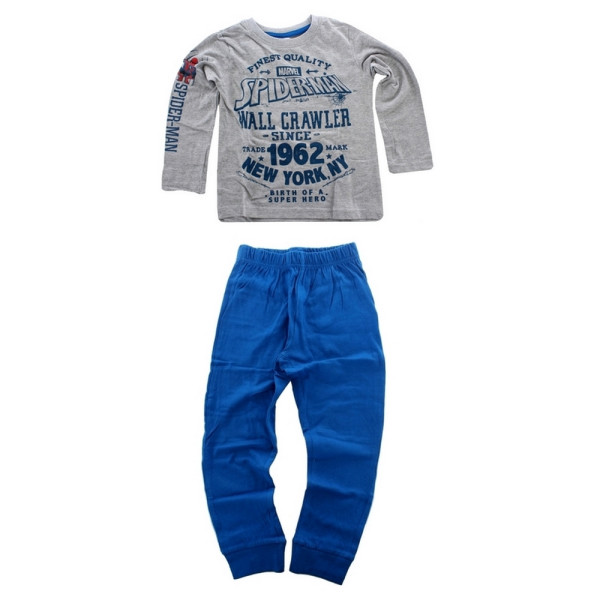 Pijama Invierno Spiderman Niño Gris New York