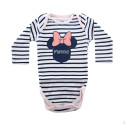 Body Manga Larga Minnie Mouse Blanco