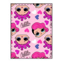 Manta Polar LOL Surprise Pink 150x100