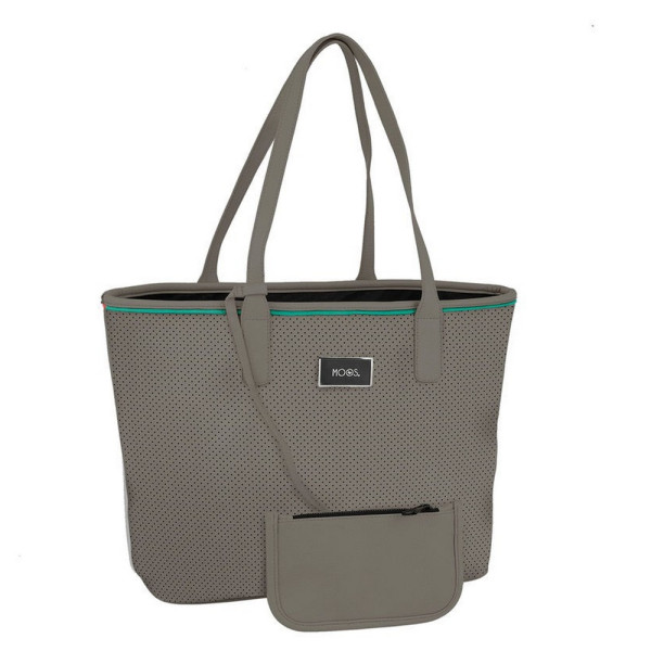Bolso de Mano Moos Capsula Gris con Cartera
