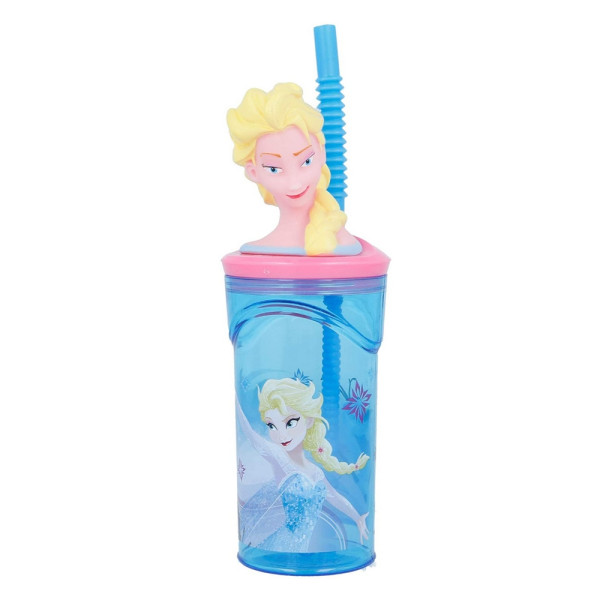 Vaso Frozen Iridescent Aqua Figura 3D 360 ML 