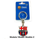 Llavero De Metal FC Barcelona Escudo Plateado