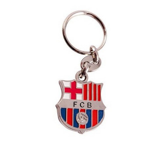 Llavero de Metal FC Barcelona Escudo Plateado