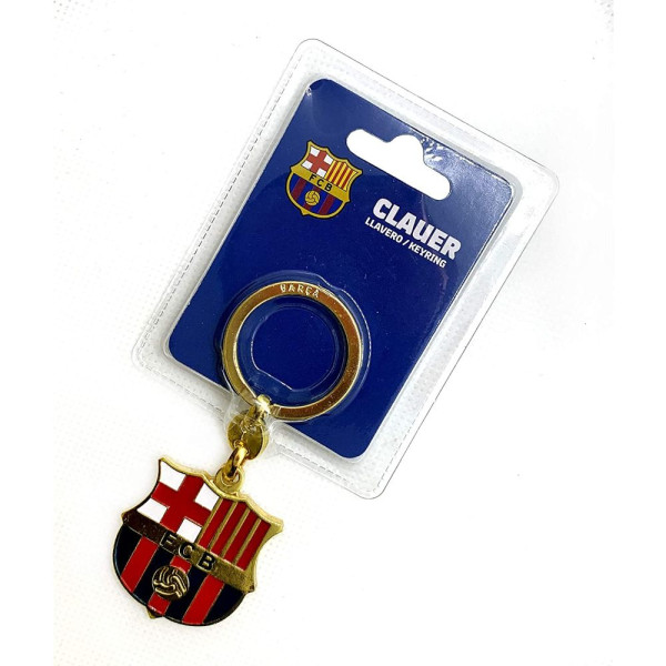 Llavero de Metal FC Barcelona Escudo Dorado