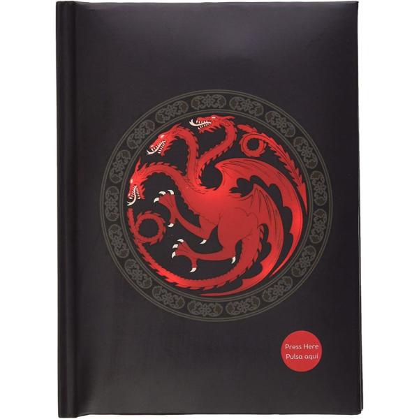 Cuaderno Premium Juego De Tronos Targaryen Con Luz A5