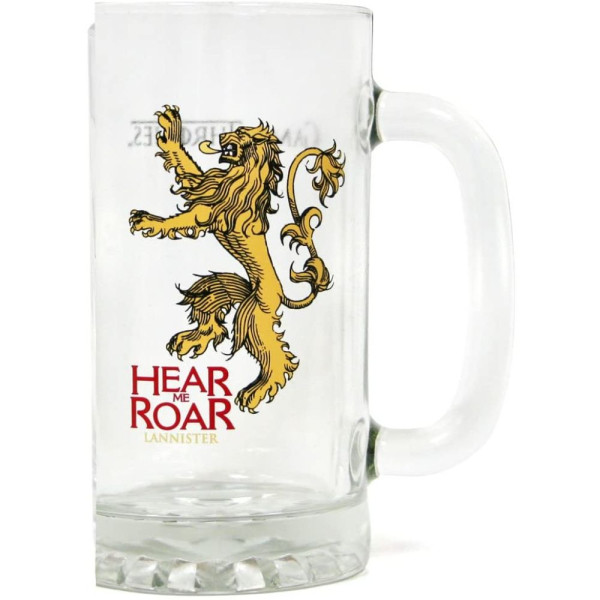 Jarra de Cristal Juego de Tronos Lannister Hear Me Roar 500 ML