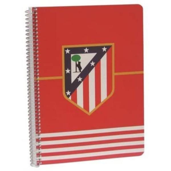 Cuaderno Real Atlético De Madrid A4 Con Hojas Cuadriculadas