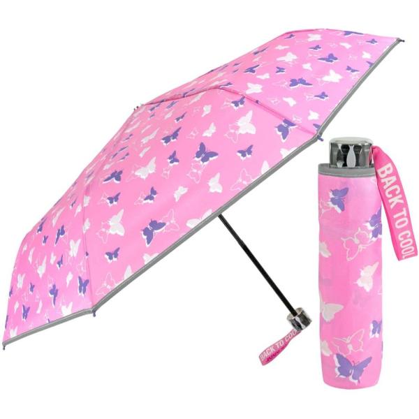 Paraguas Plegable Perletti Cool Kids Mariposas