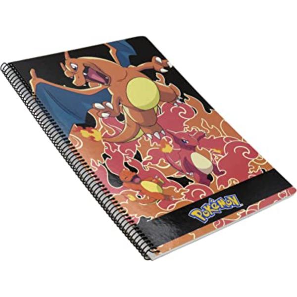 Cuaderno Pokemon Charmander A4 Con Hojas Cuadriculadas