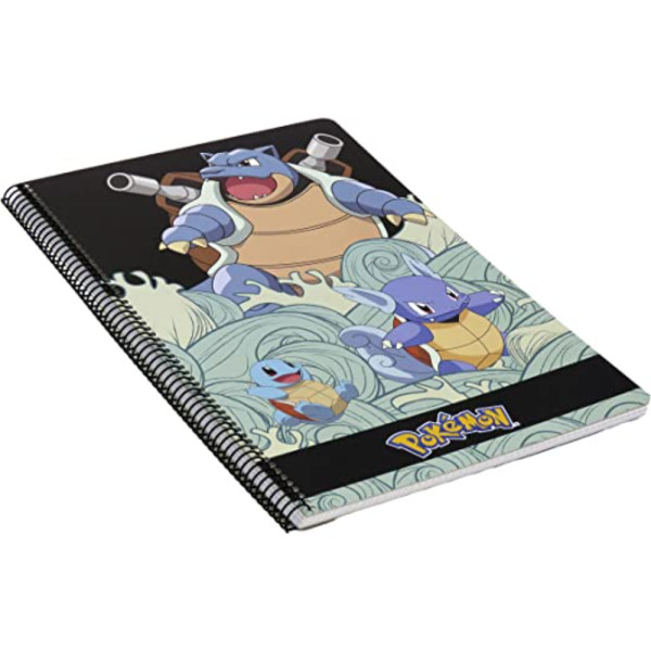 Cuaderno Pokémon Squirtle A4 con Hojas Cuadriculadas
