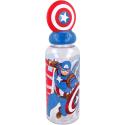 Botella De Plástico Capitán América 3D 560 ML