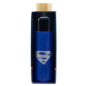 Botella de Cristal con Funda de Silicona Superman Symbol 585 ML