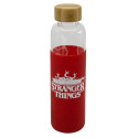 Botella de Cristal con Funda de Silicona Stranger Things 585 ML