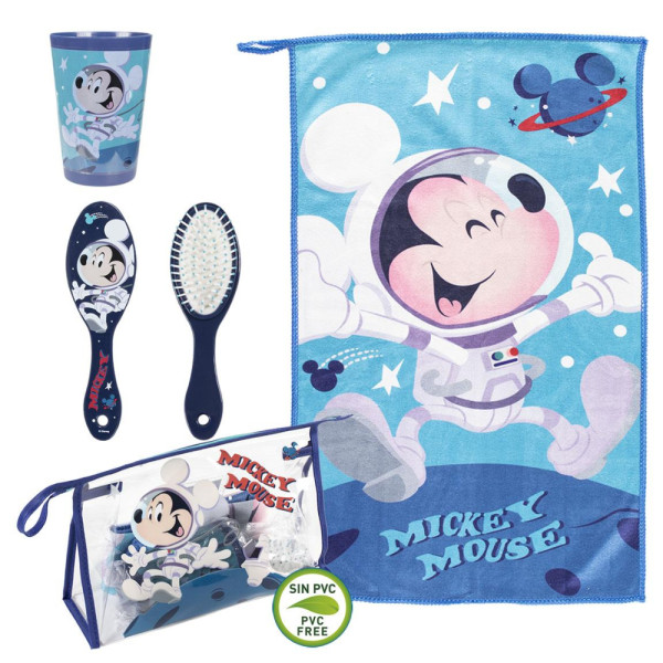 Set de Baño con Neceser Mickey Mouse Transparente