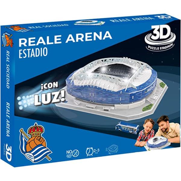 Puzzle 3D Real Sociedad Reale Arena con Luz