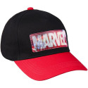 Gorra Marvel Negra Bordado Niño