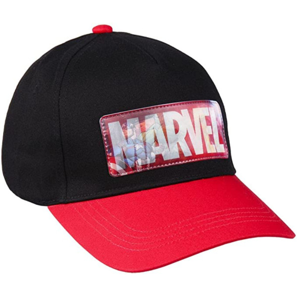 Gorra Marvel Negra Bordado Niño