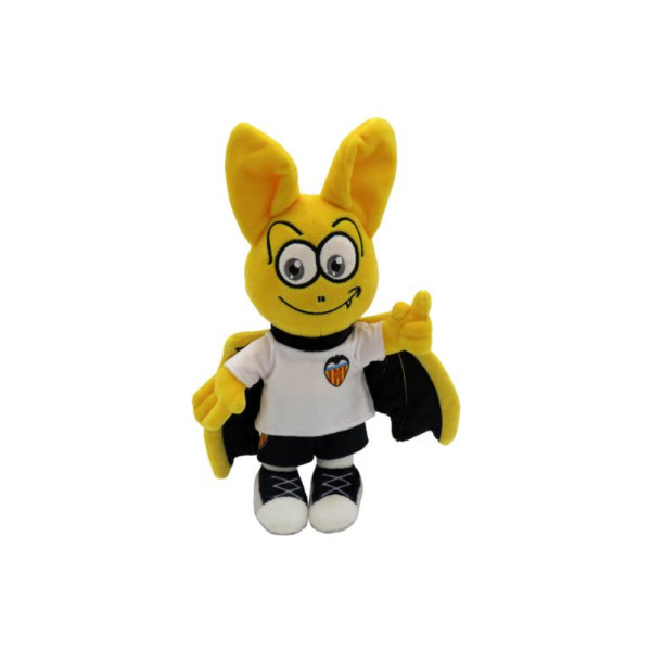 Peluche Mascota Valencia CF Camiseta Blanca 20 CM
