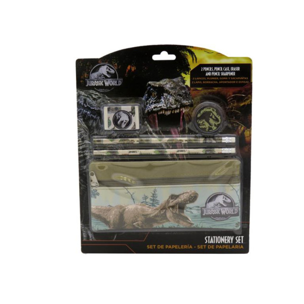 Set de Papelería Jurassic World Green 5 Piezas