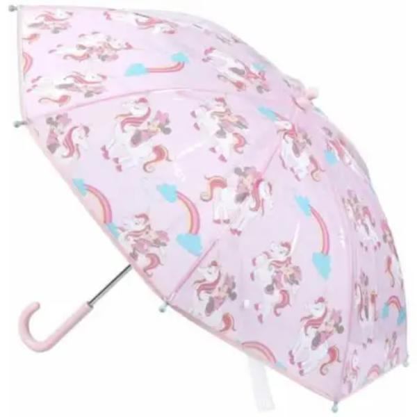 Paraguas Transparente Minnie Mouse Unicornios