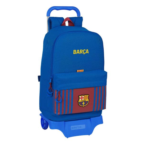 Mochila Trolley con Ruedas FC Barcelona Azul Marino